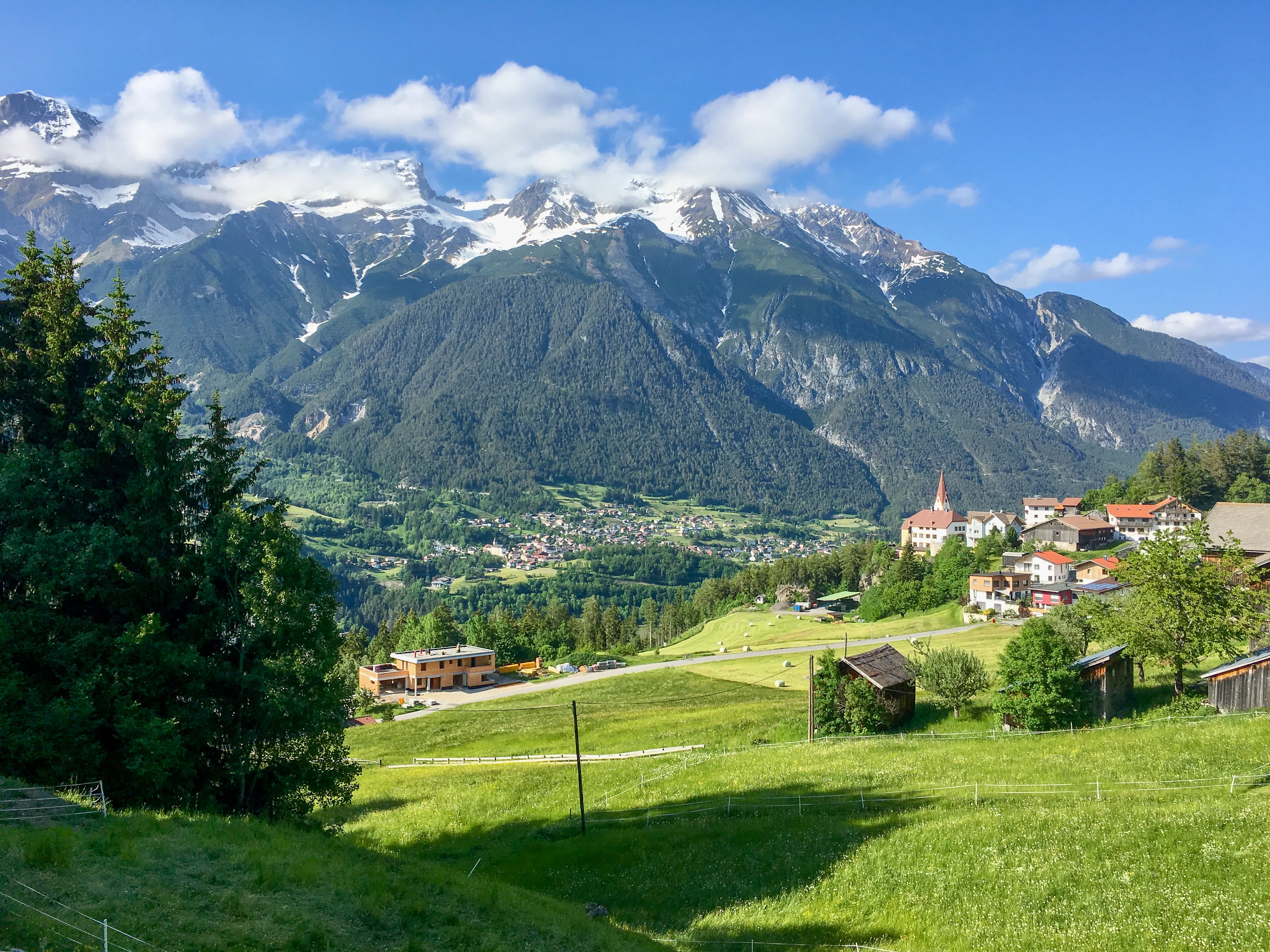 Ausblick vom Klettergebiet